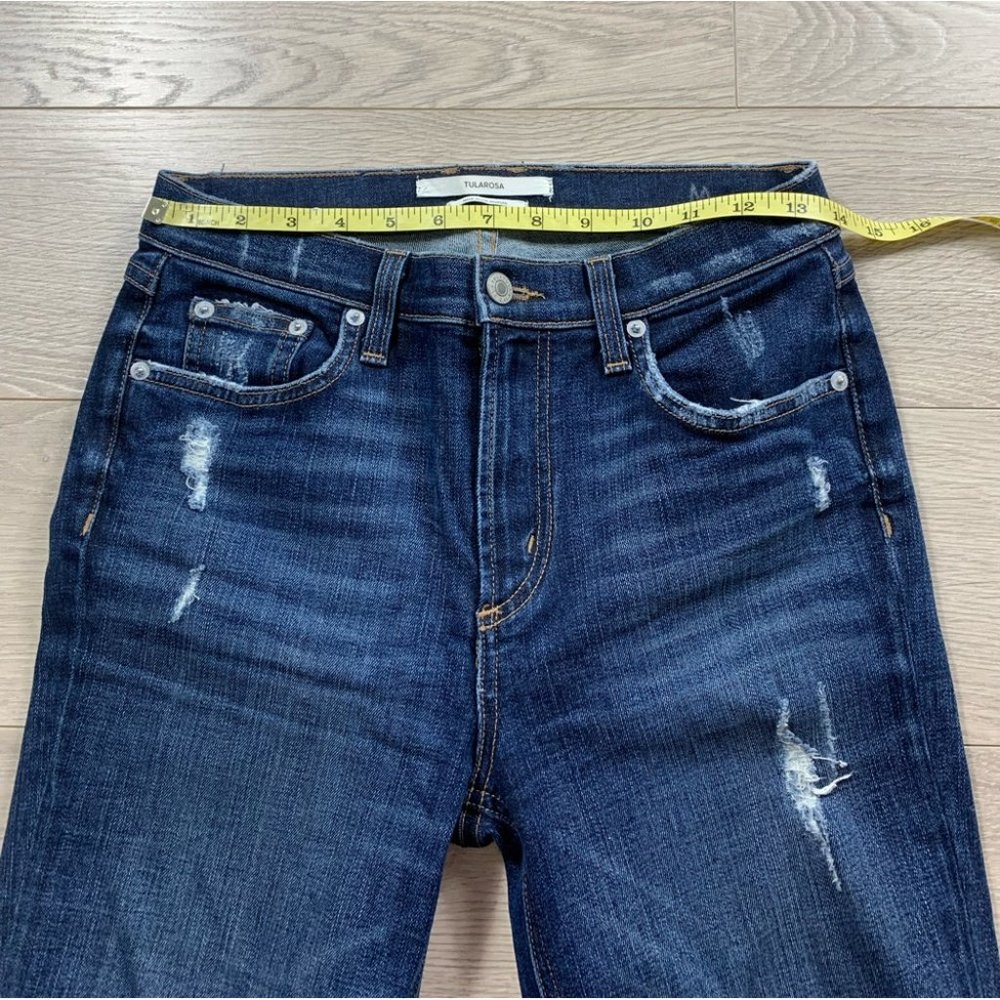 REVOLVE Tularosa Nora High Rise Raw Hem Distressed Jeans in Delhi - Picture 14 of 15